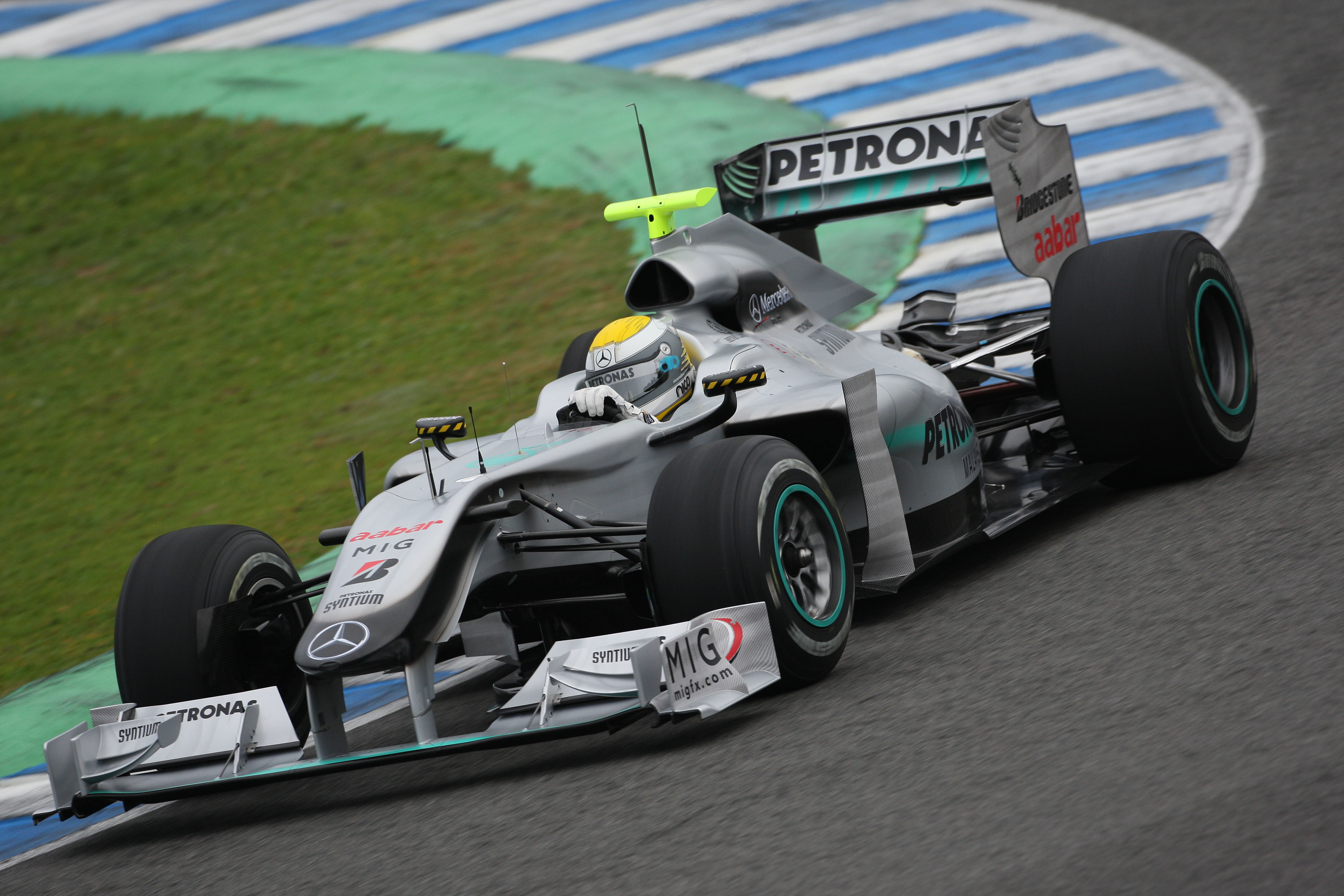 Nico Rosberg Mercedes Jerez F1 testing 2010