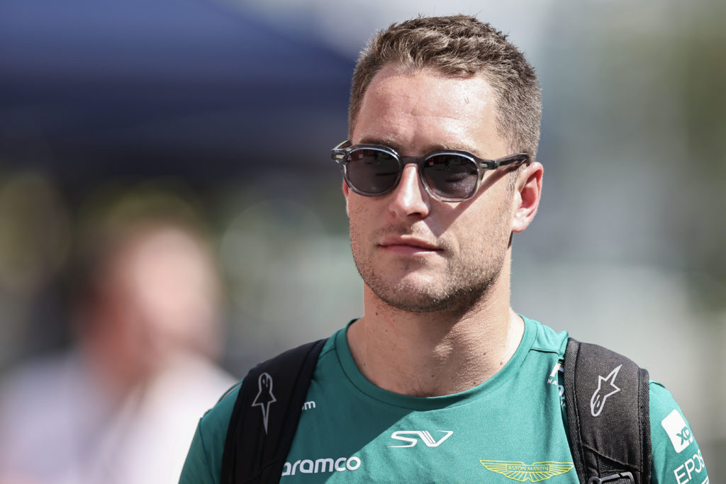 Stoffel Vandoorne of Belgium and Aston Martin Aramco Cognizant F1 Team arrives at the track during previews ahead of the F1 Grand Prix of Singapore...