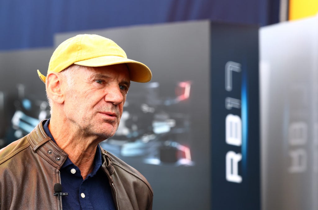 Adrian Newey, the Chief Technical Officer of Oracle Red Bull Racing looks on after the unveiling of the new Red Bull RB17 hypercar during Day Two o...