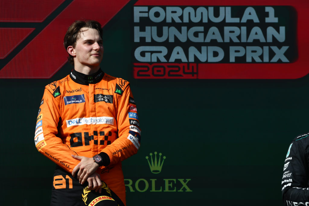 Oscar Piastri of McLaren after the Formula 1 Hungarian Grand Prix at Hungaroring in Budapest, Hungary on July 21, 2024.