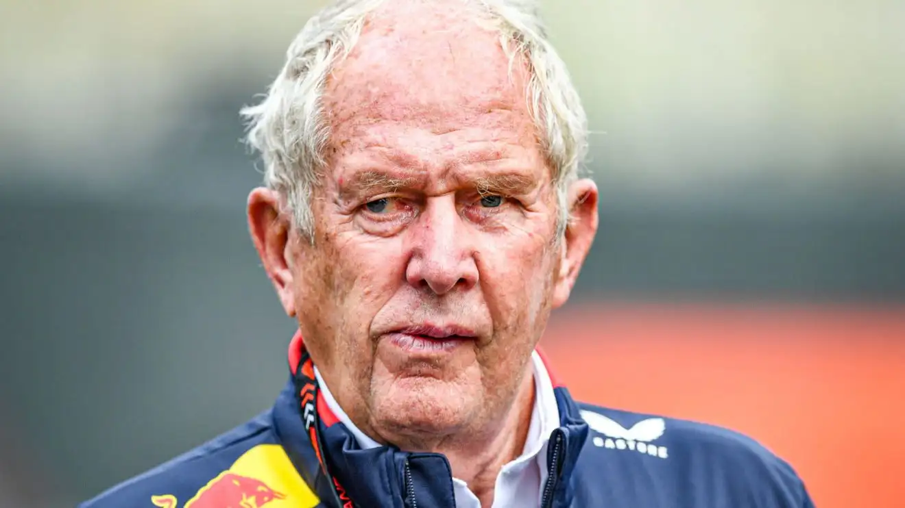 c-642 Helmut Marko walking through the paddock