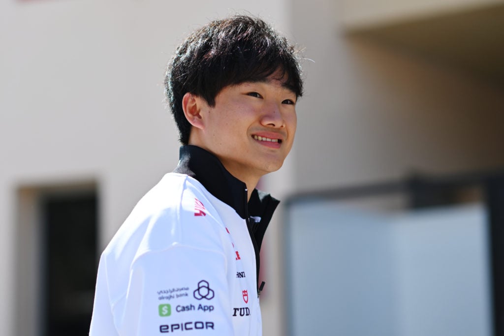 gettyimages-2045078205-1024x683-1 Yuki Tsunoda of Japan and Visa Cash App RB looks on in the Paddock during previews ahead of the F1 Grand Prix of Bahrain at Bahrain International C...
