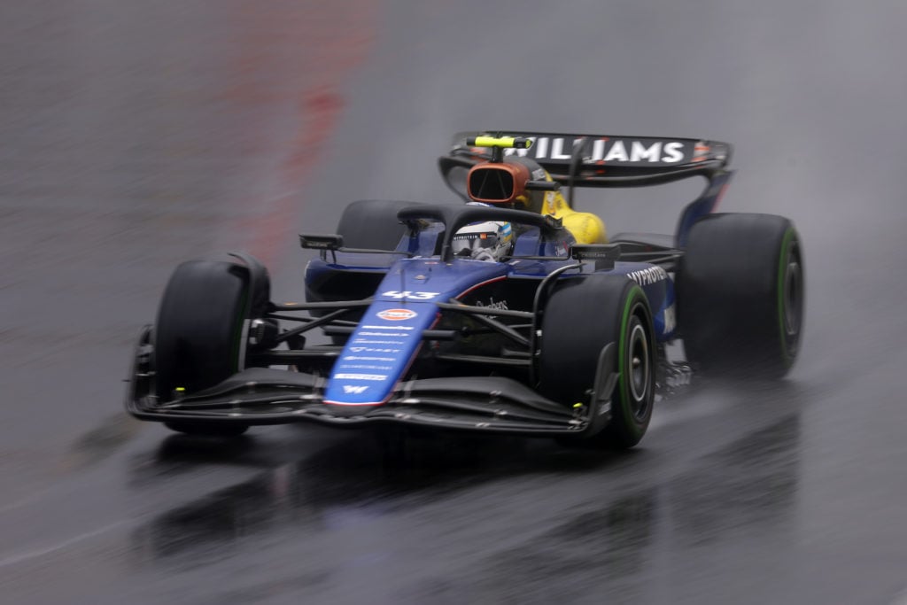 gettyimages-2182682055-1024x683-1 Franco Colapinto of Argentina driving the (4) Williams FW45 Mercedes on track during the F1 Grand Prix of Brazil at Autodromo Jose Carlos Pace on N...