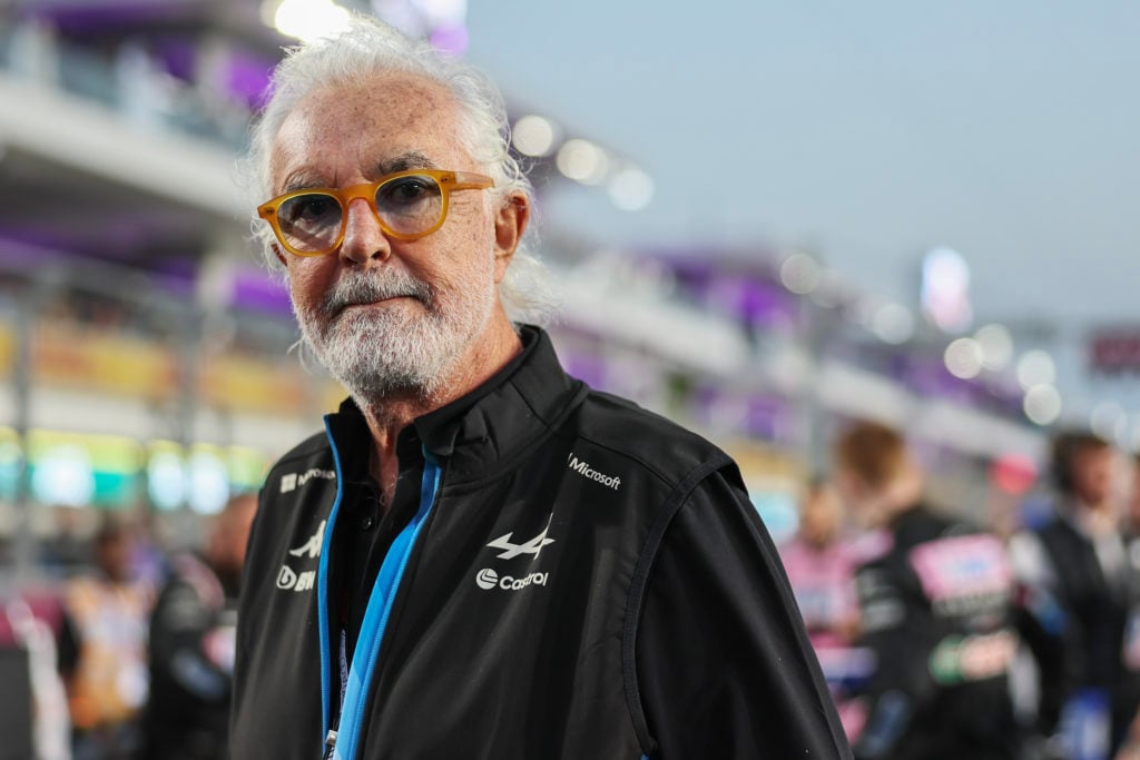 gettyimages-2187627673-1-1024x683-1 Flavio Briatore of Italy and BWT Alpine F1 Team on the grid during the Sprint/qualifying ahead of the F1 Grand Prix of Qatar at Lusail Internationa...