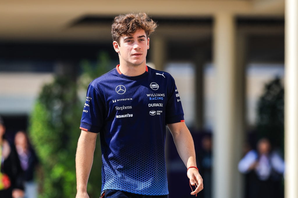 gettyimages-2188490307-1-1024x683-1 Franco Colapinto of Argentina and Williams walks through the paddock during practice ahead of the F1 Grand Prix of Abu Dhabi at Yas Marina Circuit ...