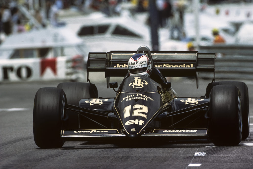 gettyimages-865696398-1024x683-1 Nigel Mansell, Lotus-Renault 95T, Grand Prix of Monaco, Circuit de Monaco, 03 June 1984.