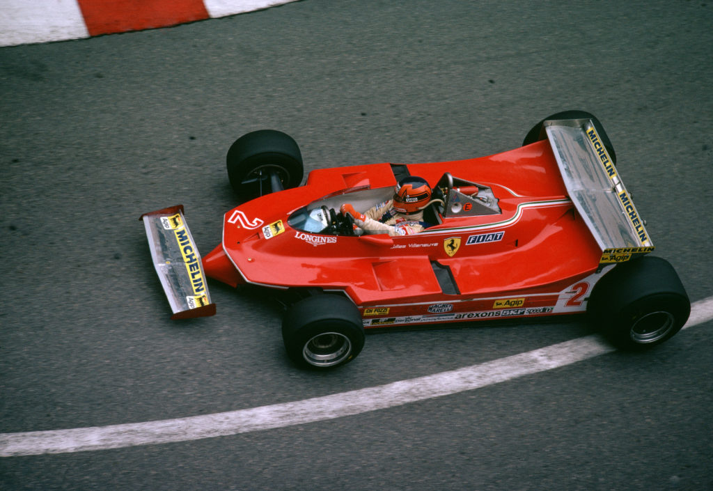 gettyimages-88898845-1024x705-1 The Monaco Grand Prix; Monte Carlo, May 18, 1980. Gilles Villeneuve turning into Mirabeau in the Ferrari 312T/5. He finished fifth.