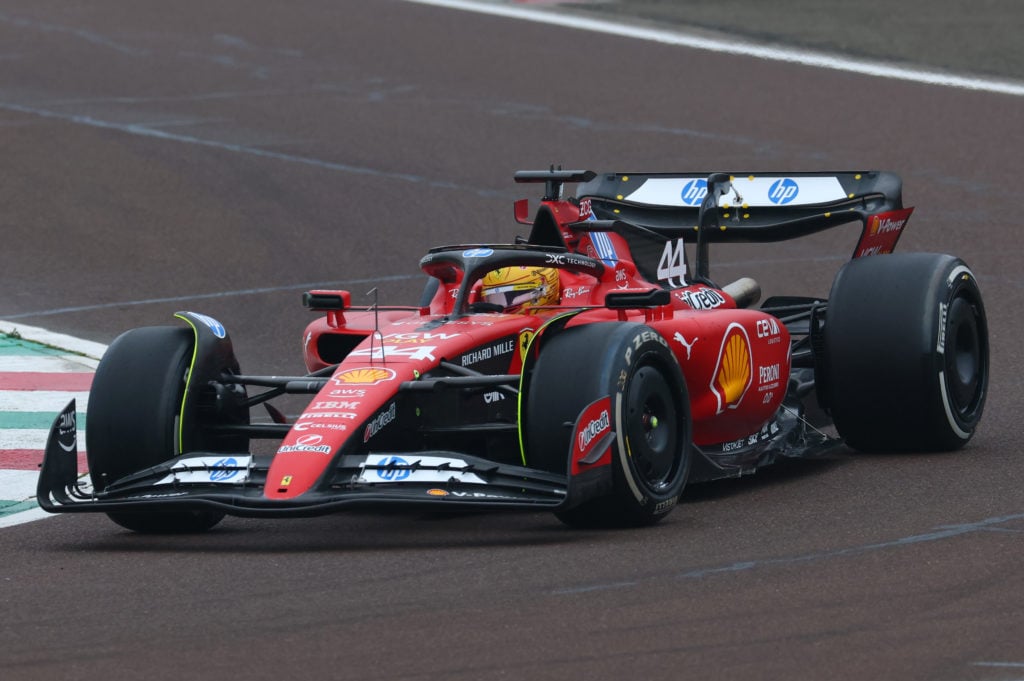 gettyimages-2195840755-1-1024x681-2 Lewis Hamilton of Great Britain driving the (44) Ferrari SF-23 on track during his first official days as a Scuderia Ferrari F1 driver at Fiorano C...