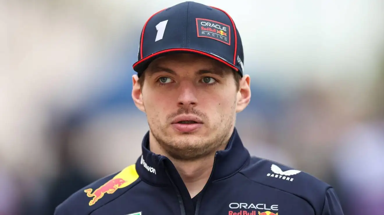 c-325 Red Bull's Max Verstappen in the paddock at F1 2025 Bahrain testing