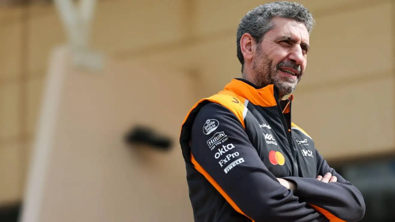 Andrea Stella, McLaren, Bahrain pre-season testing F1 2025.