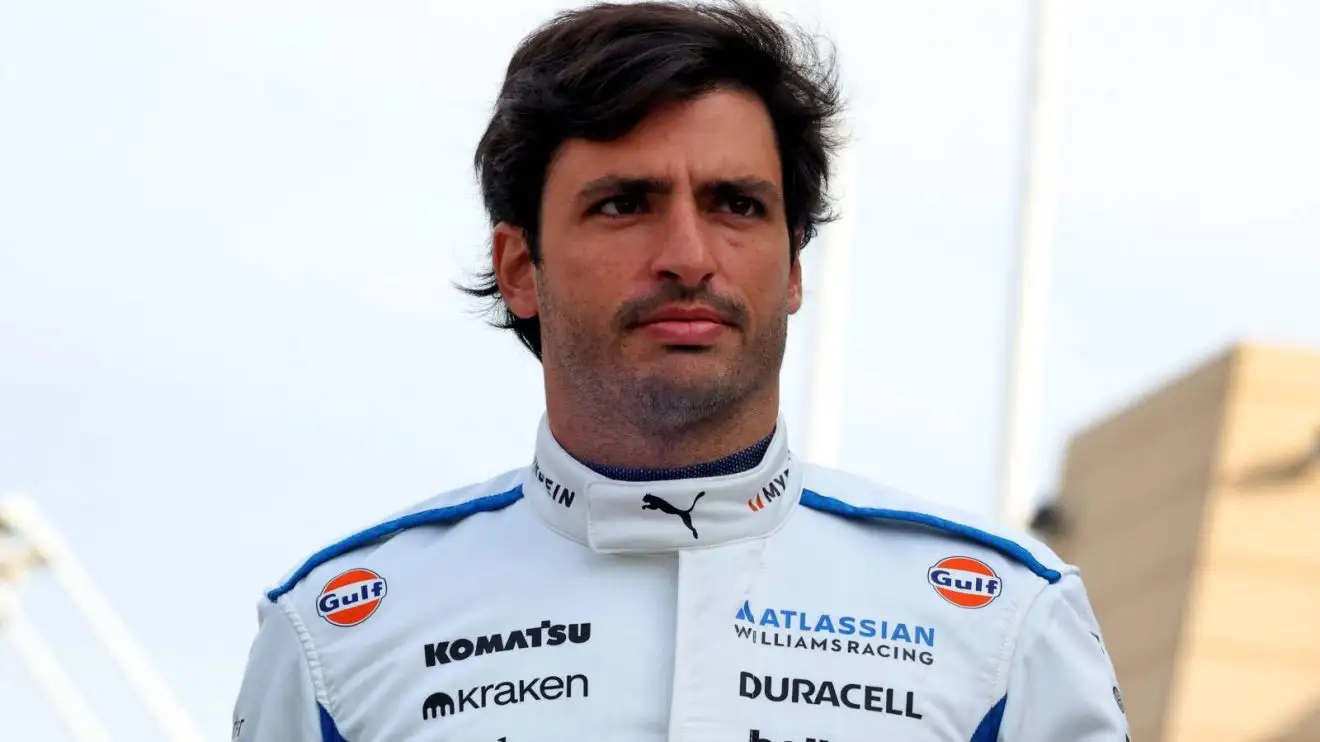 c-451 Williams driver Carlos Sainz in the paddock for F1 2025 testing in Bahrain