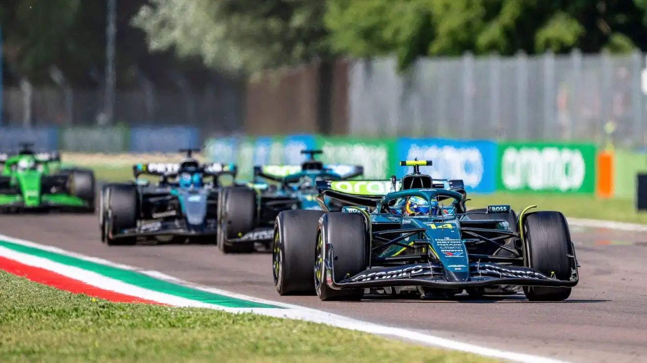c-1068 The Aston cars in Imola