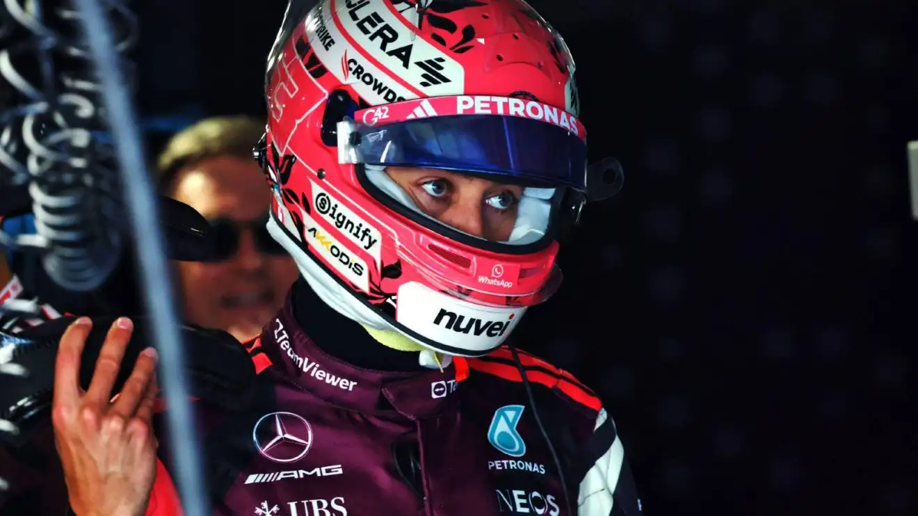 c-118 George Russell, Mercedes, 2025 Miami Grand Prix.