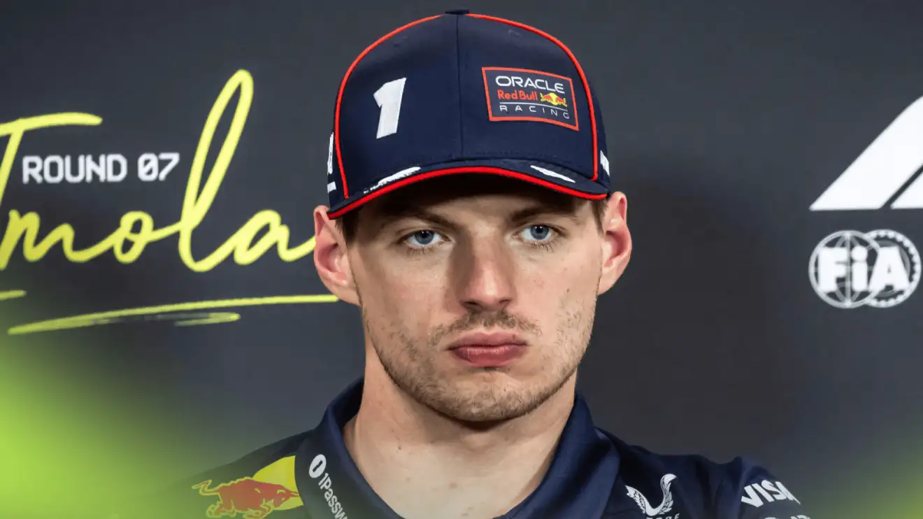c-1239 Max Verstappen looks on in a press conference