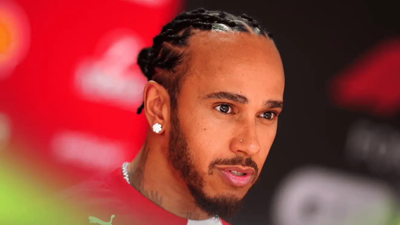 c-1305 Lewis Hamilton speaks to the media in Monaco