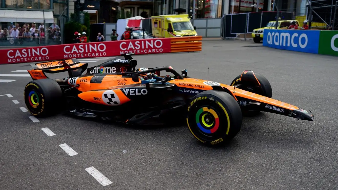 c-1311 Oscar Piastri without his front win in Monaco.