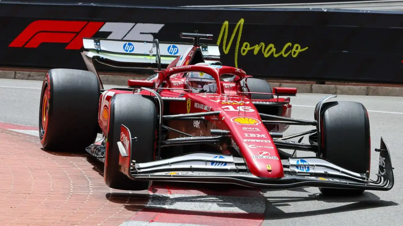 c-1362 Charles Leclerc lays down the laps in Monaco