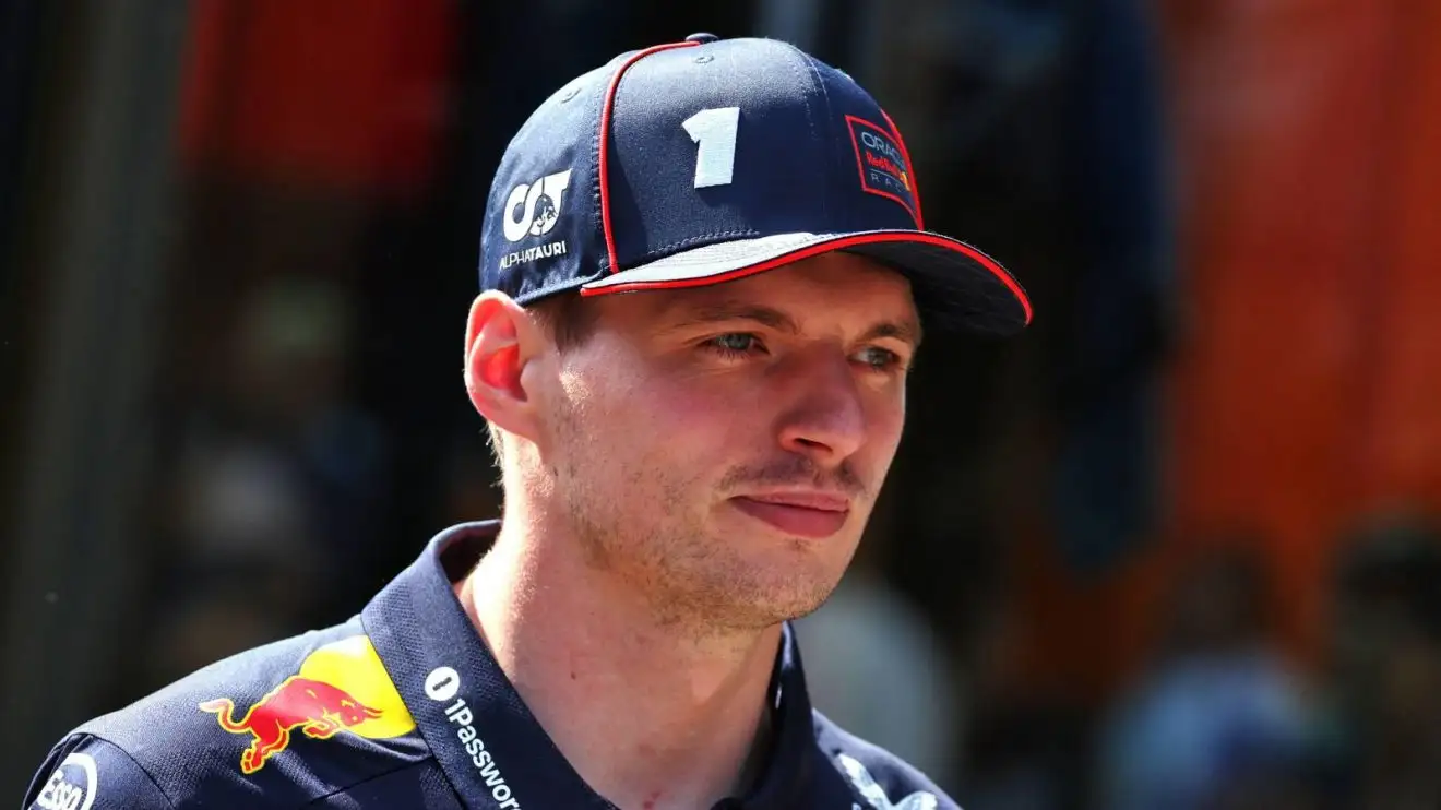 c-1466 Max Verstappen in Red Bull team gear in the Imola paddock.