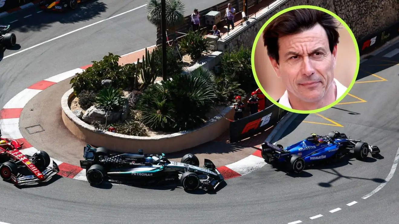 c-1487 Race action at the 2025 Monaco Grand Prix.
