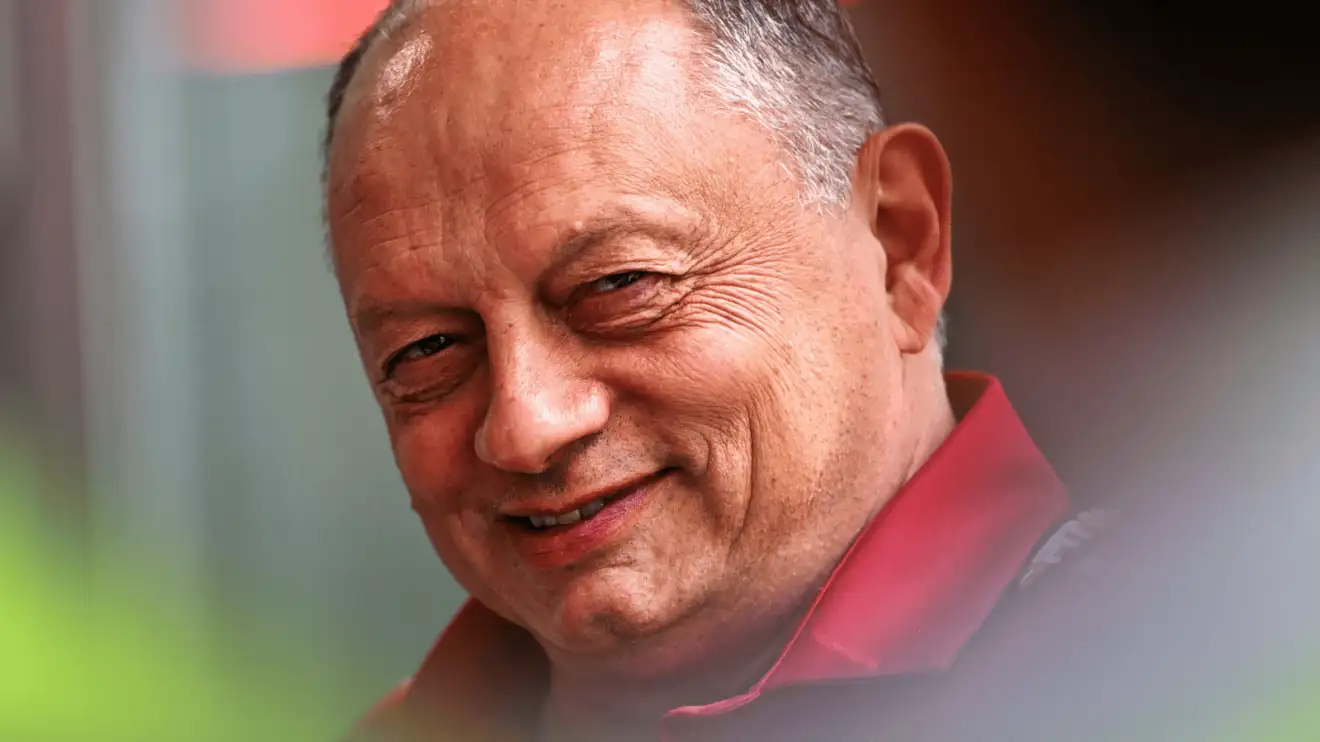 c-1586 A close-up shot of Fred Vasseur smiling