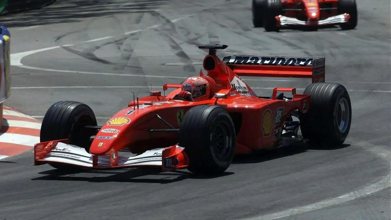 c-1592 Michael Schumacher in Monaco in 2001