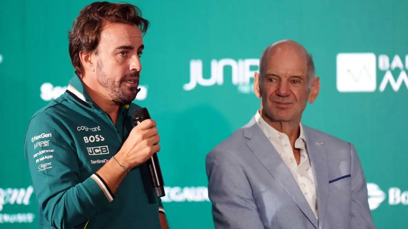 c-1678 Fernando Alonso Adrian Newey Aston Martin Formula 1 F1 PlanetF1