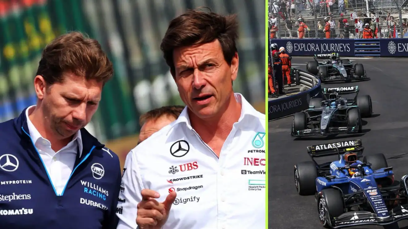 James Vowles and Toto Wolff, the Monaco GP