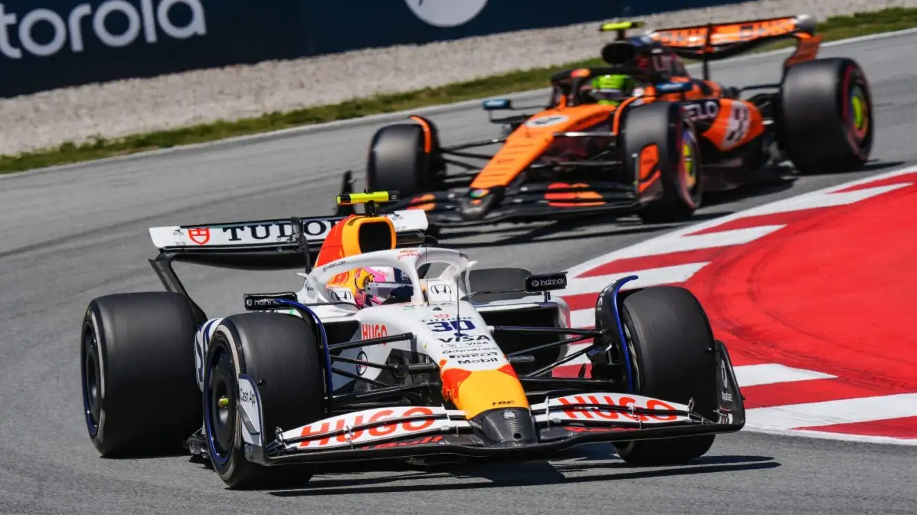 c-1720 The drivers on track for FP1 in Spain.