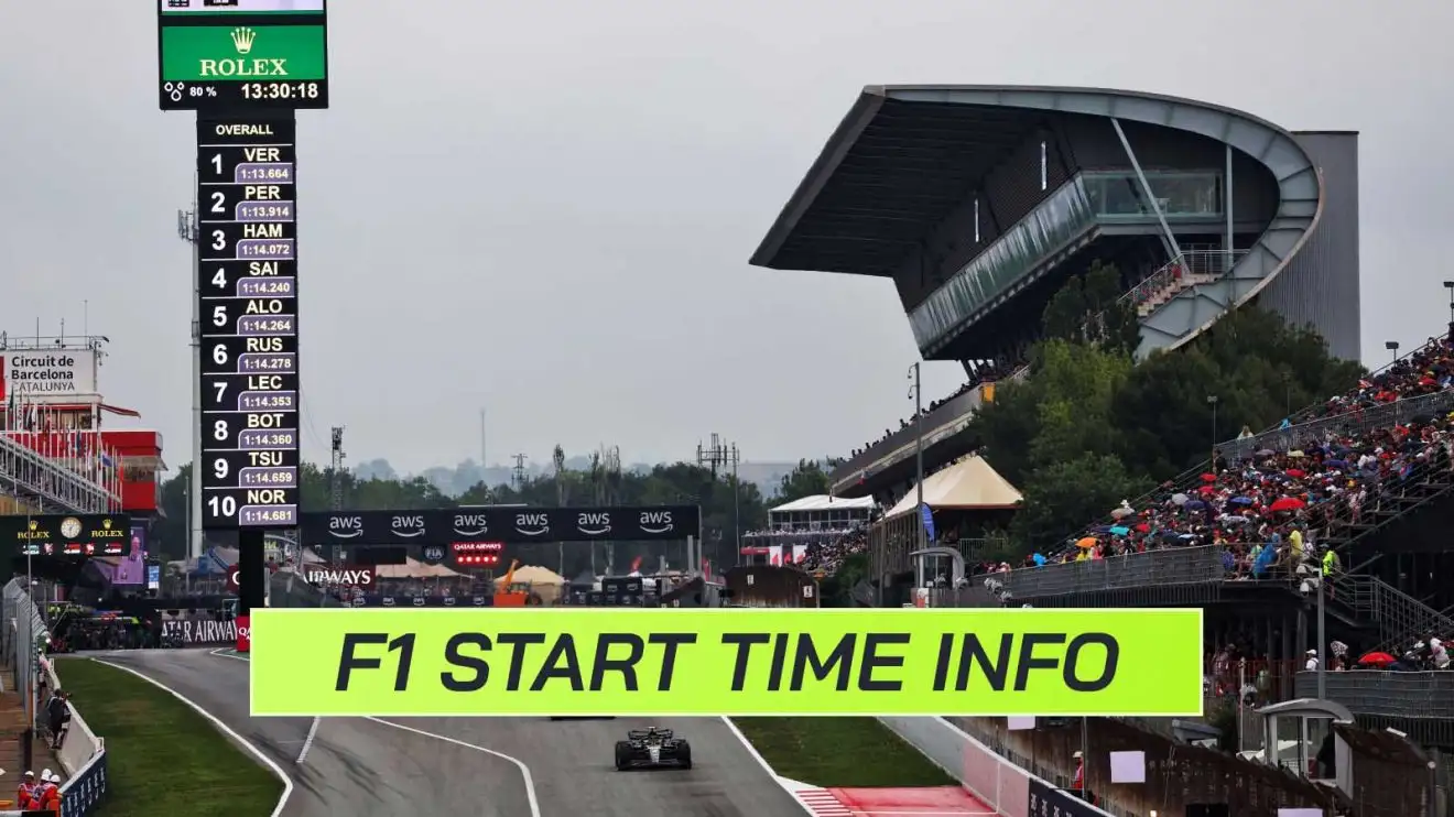 c-1792 F1 start time, Spanish Grand Prix.