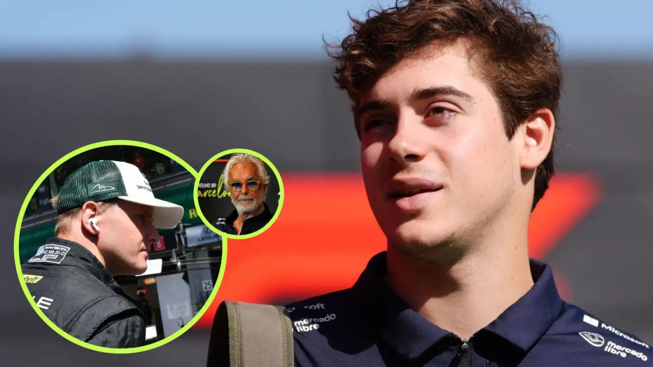 c-1795 Mick Schumacher and Franco Colapinto with Flavio Briatore
