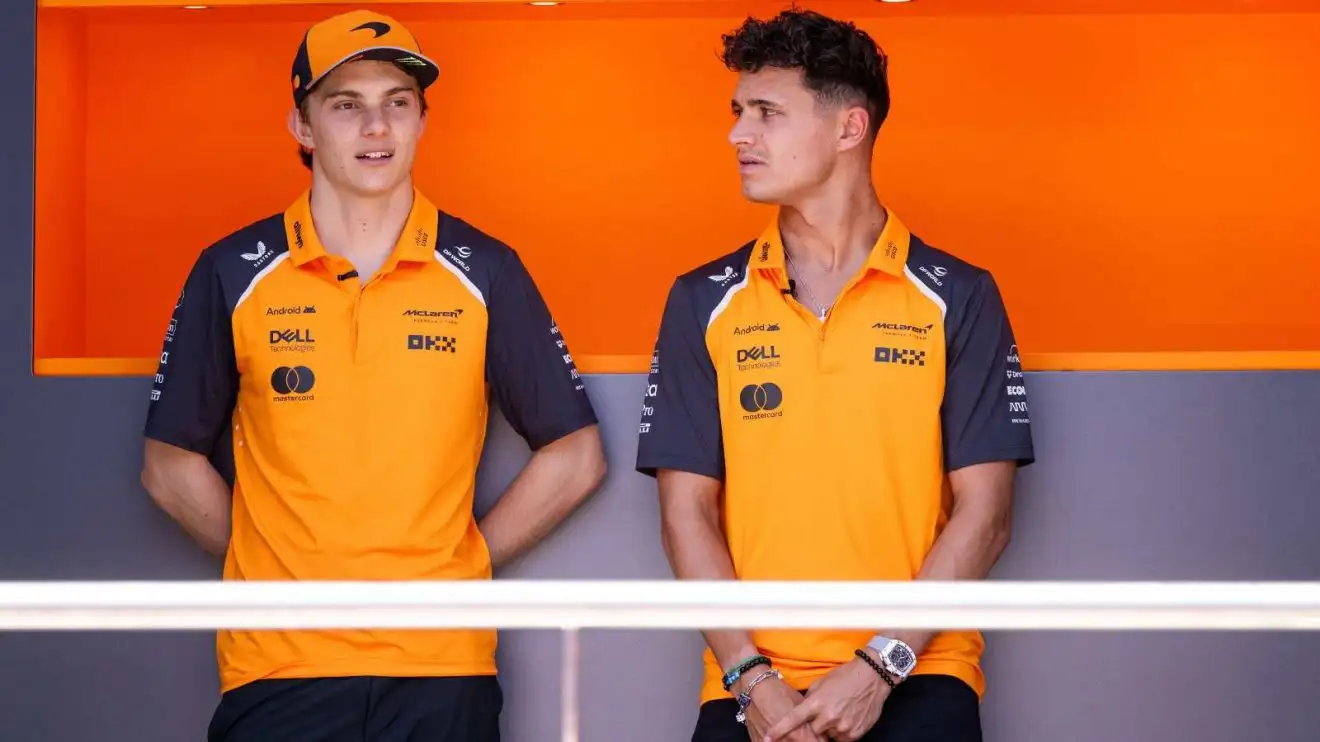 c-1810 Lando Norris Oscar Piastri F1 starting grid Spanish Grand Prix McLaren Formula 1 PlanetF1