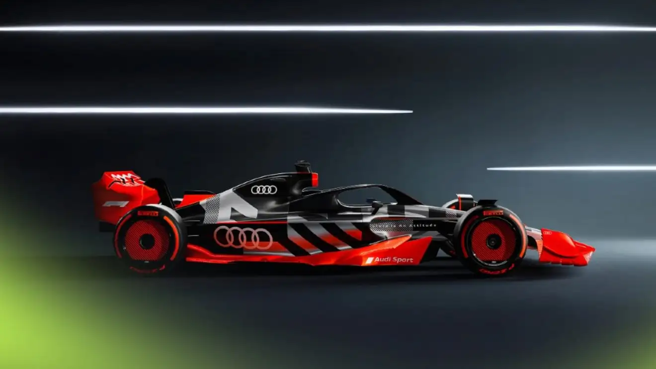 c-315 A studio image of Audi's F1 showcar