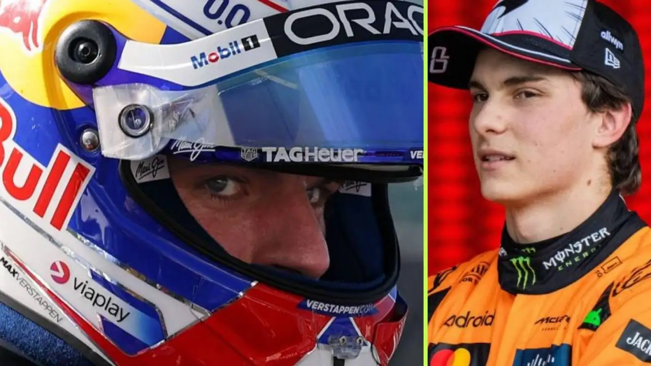 c-381 Max Verstappen and Oscar Piastri side-by-side