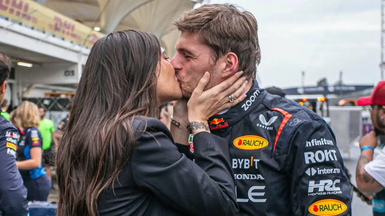 c-46 Red Bull's Max Verstappen with his partner Kelly Piquet.