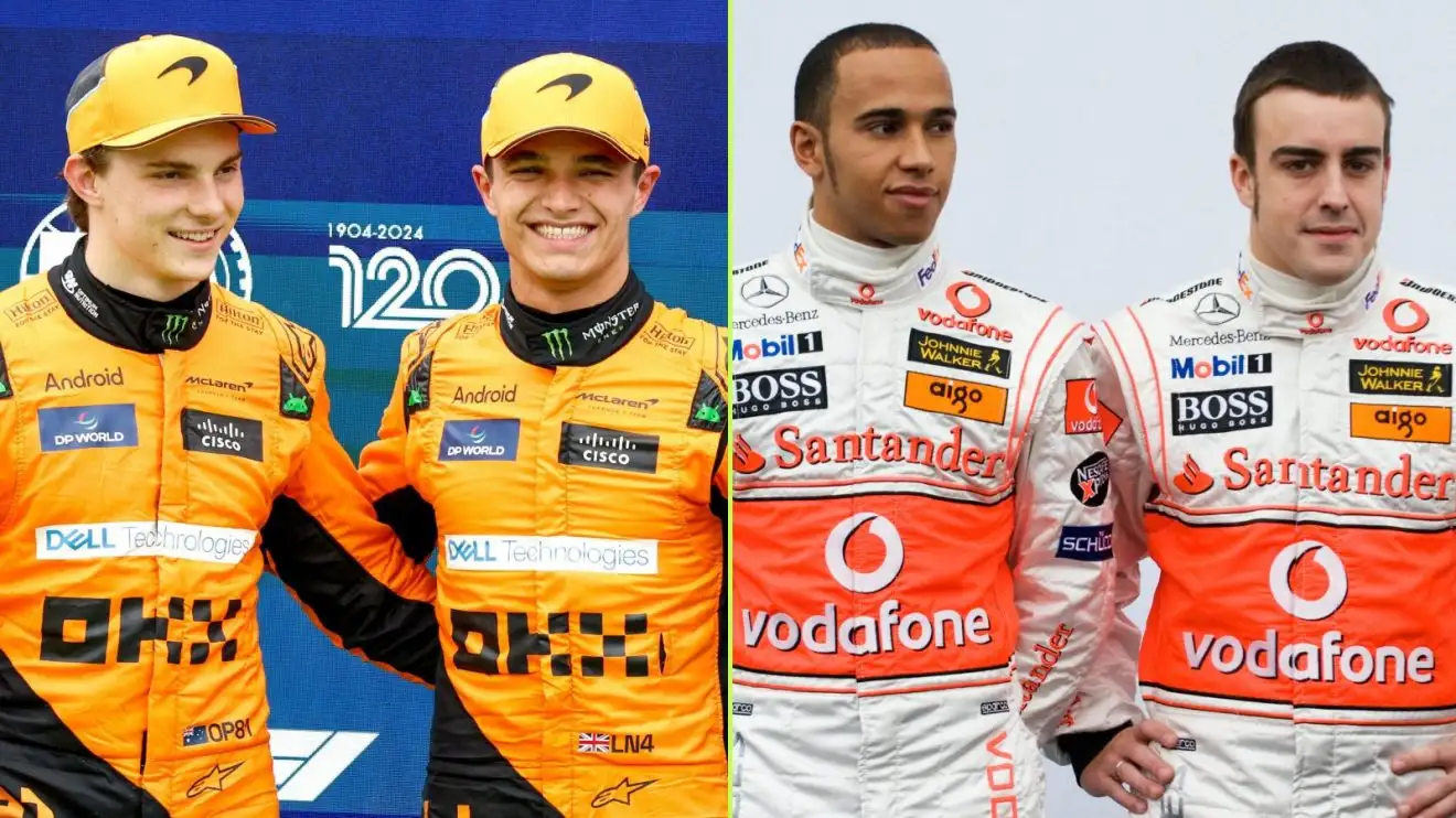 c-521 Lando Norris, Oscar Piastri, Lewis Hamilton and Fernando Alonso