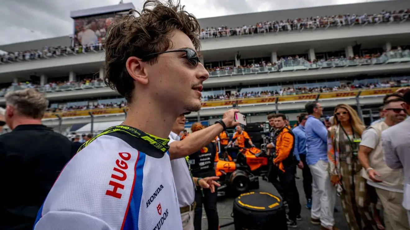 c-584 Timothee Chalamet Racing Bulls VCARB Formula 1 F1 Miami Grand Prix PlanetF1