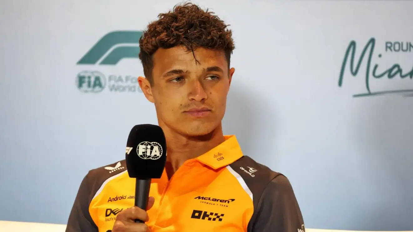 c-61 Lando Norris, McLaren, 2025 Miami Grand Prix.