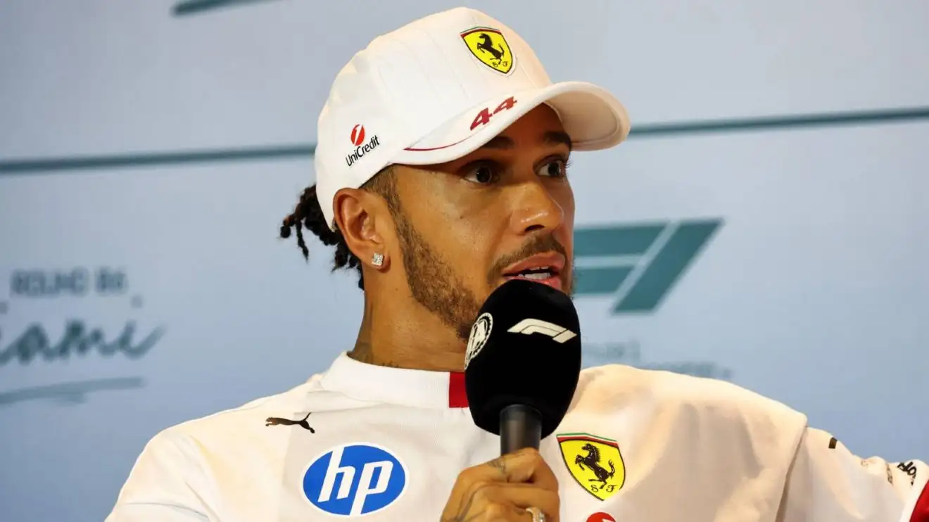c-64 Lewis Hamilton, Ferrari, 2025 Miami Grand Prix.