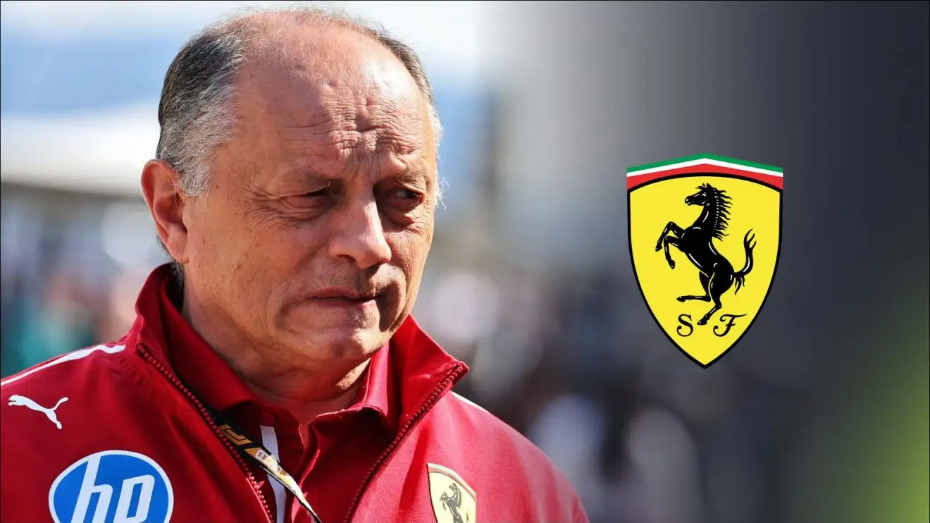 c-647 Fred Vasseur and the Ferrari badge