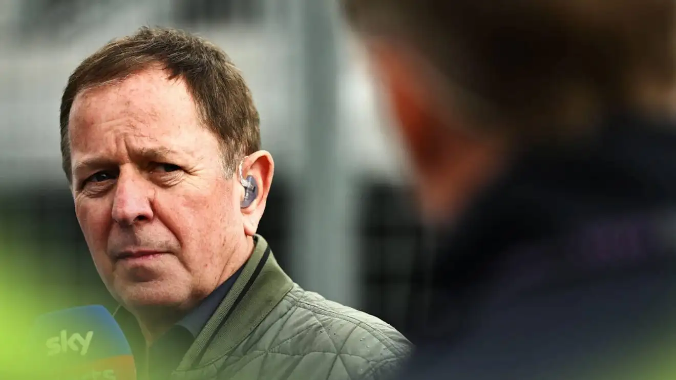 c-725 Martin Brundle looks at a colleague while on duty for Sky F1 at the Canadian Grand Prix