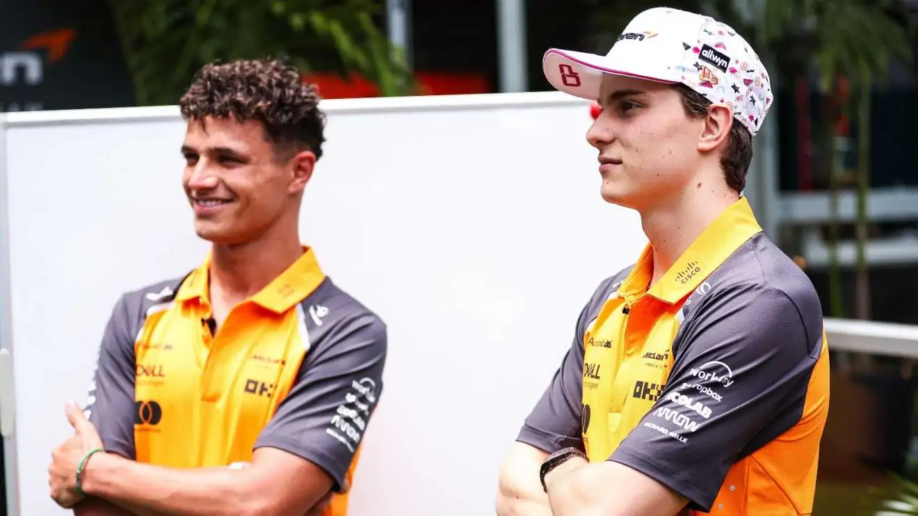 c-82 Lando Norris Oscar Piastri Alan Jones McLaren Miami Grand Prix PlanetF1 Formula 1