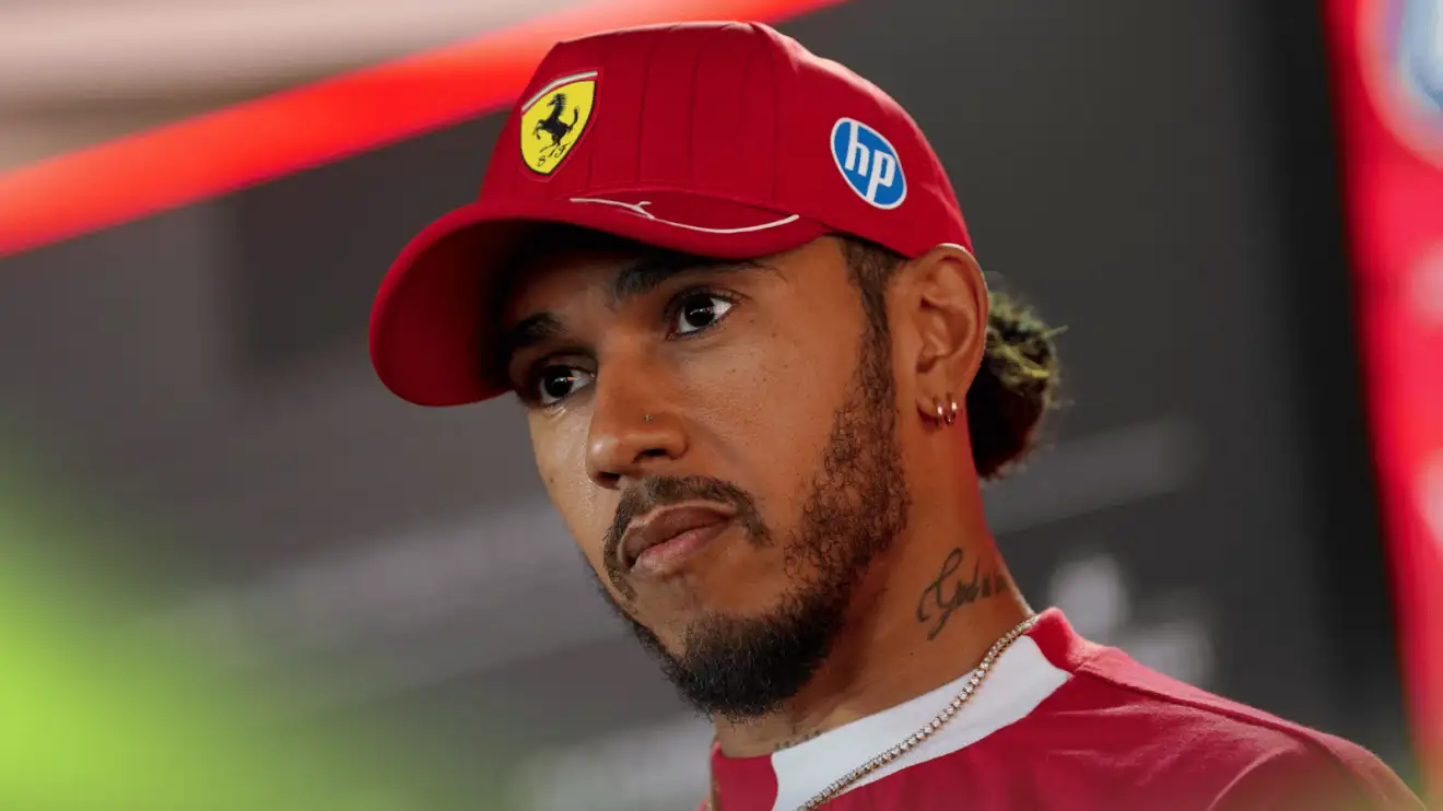 c-830 Lewis Hamilton facing the media at Imola