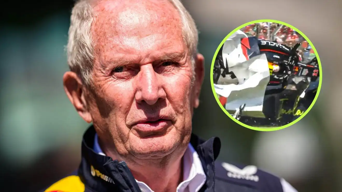 c-984 Helmut Marko and Yuki Tsunoda's Imola crash
