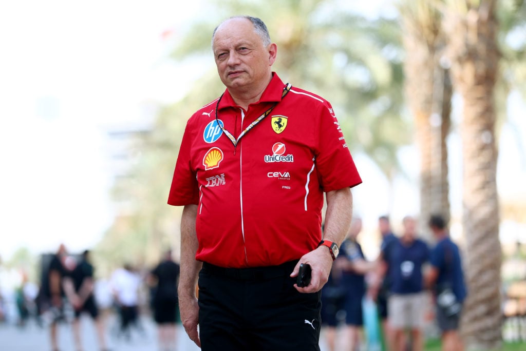 gettyimages-2209555011-1-1024x684-1 Ferrari team principal Fred Vasseur in the 2025 F1 Bahrain Grand Prix paddock