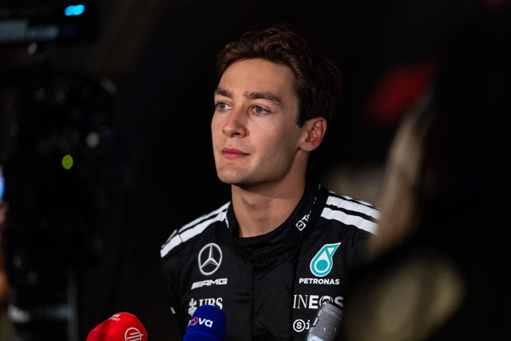 gettyimages-2211033492-1024x683-2 Mercedes driver George Russell speaks to the media after qualifying for the 2025 F1 Saudi Arabian Grand Prix
