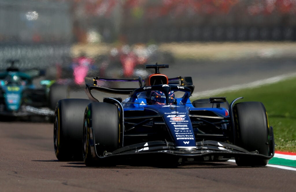 gettyimages-2215711494-1024x666-1 Williams Racing driver Alex Albon racing at the 2025 Emilia Romagna Grand Prix