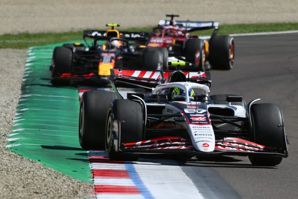 gettyimages-2215719323-1024x683-1 Haas driver Oliver Bearman on track during the 2025 F1 Emilia Romagna Grand Prix at Imola