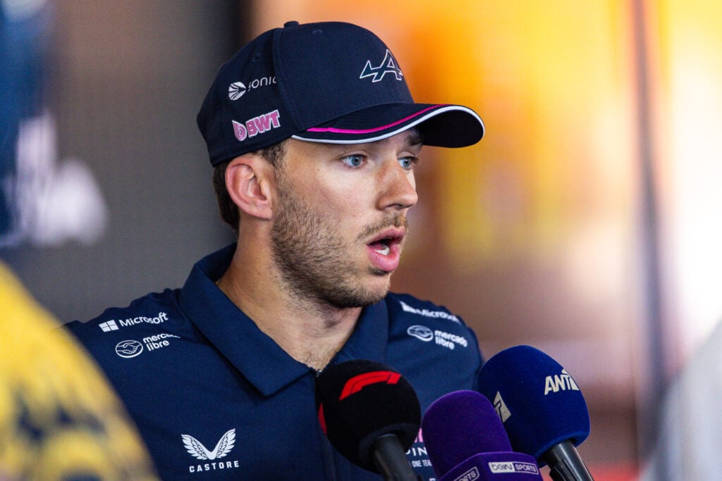 gettyimages-2215729527-1024x683-1 Alpine driver Pierre Gasly taking part in an interview after the 2025 Emilia Romagna Grand Prix