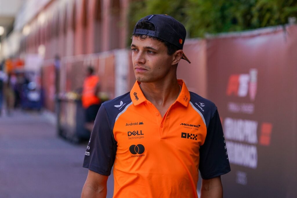 gettyimages-2215797552-1024x683-1 McLaren driver Lando Norris arrives in the 2025 F1 Monaco Grand Prix paddock