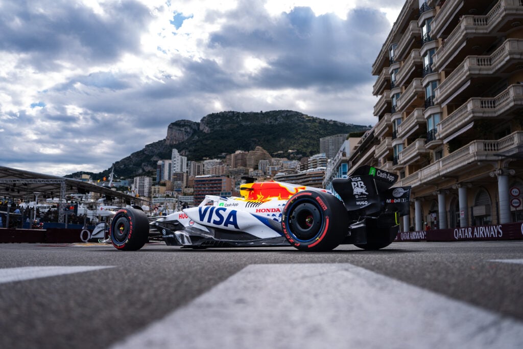 gettyimages-2216002401-1024x683-1 Racing Bulls driver Isack Hadjar on track during practice for the 2025 F1 Monaco Grand Prix